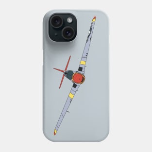 P-51 Mustang Aircraft Illustration Phone Case