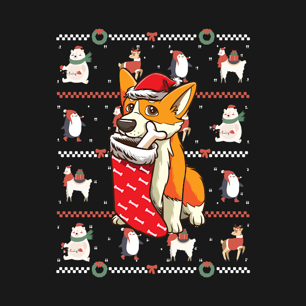 Welsh Corgi Dog Ugly Christmas by Shiva121