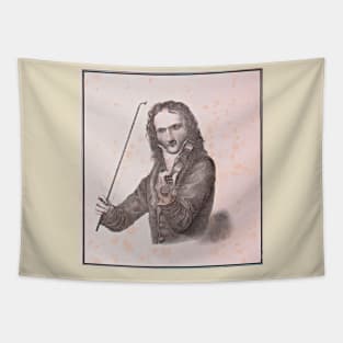 Paganini portrait Tapestry