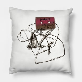 Cassette Tape Unwound Pillow