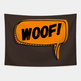 Woof Speech Bubble Tapestry