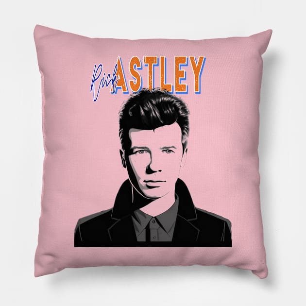 Rick Astley Pillow by Moulezitouna