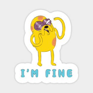 Adventure time I'm fine Magnet