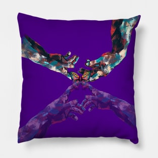 Mirror effect, butterfly effect Pillow