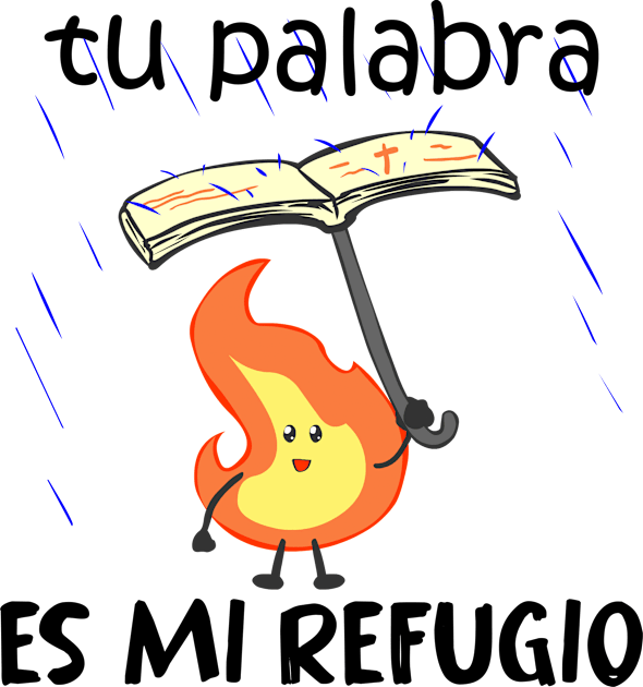 Tu palabra es mi refugio Kids T-Shirt by La nubecita de Dios