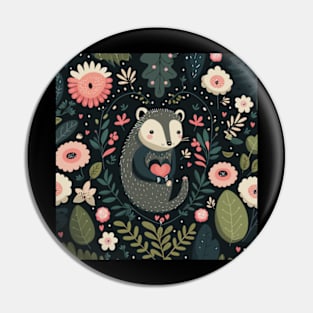 opossum valentine Pin