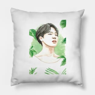 BTS Jimin Park Jimin Nature Plant Watercolour Painting Pillow