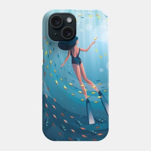 Ailana - Diver Girl Phone Case