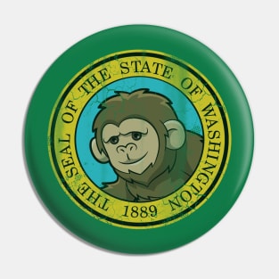 State of Washington Bigfoot Squatch Flag Pin