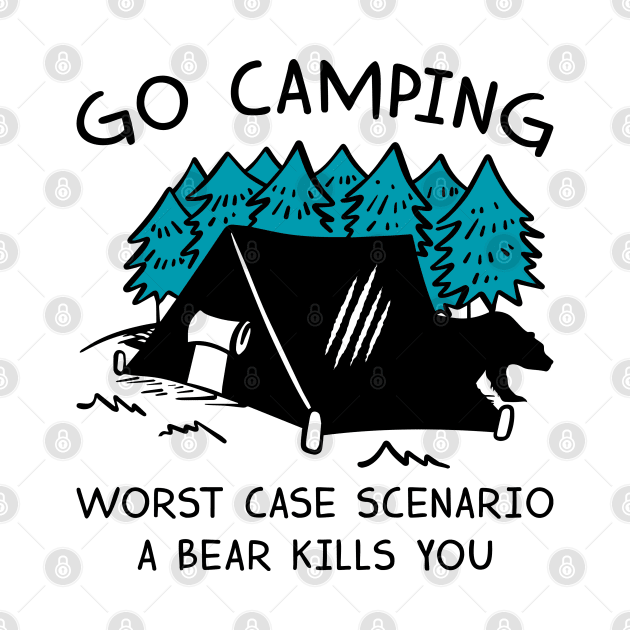 Go Camping Bear by LuckyFoxDesigns