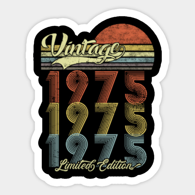Vintage 1975 All Original Parts Men Women 45th Birthday Vintage