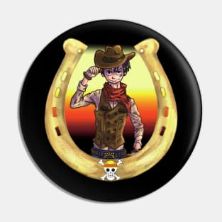 Cowboy Luffy Pin