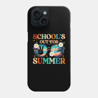 Retro Last Day Of School's Out For Summer Teacher Boys Girls Phone Case