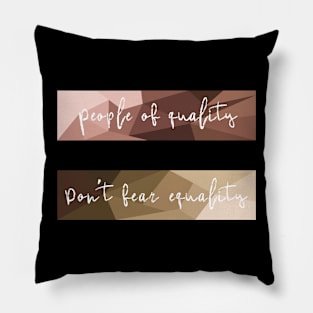 People of equality (skin tones) Pillow