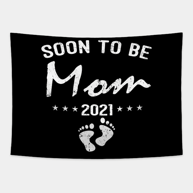 Soon To Be Mom 2021 Tapestry by Tuyetle