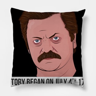 Ron Swanson - July 4th Pillow