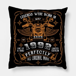 Legends Born In May 1992 29th Birthday Gift Pillow