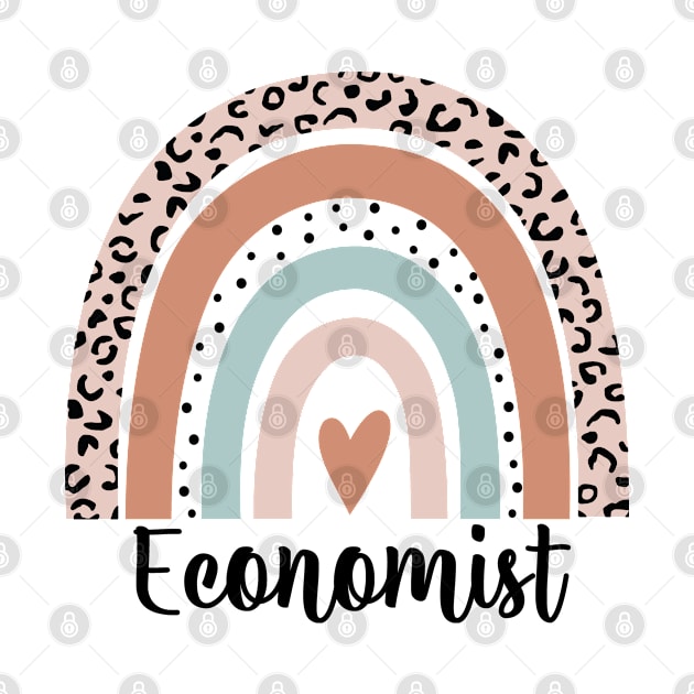 Economist Rainbow Leopard Estimator EconomicsLover by HeroGifts