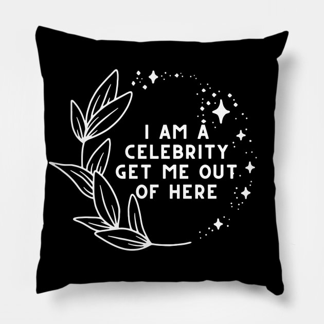 I AM A CELEBRITY GET ME OUT OF HERE Pillow by waltzart