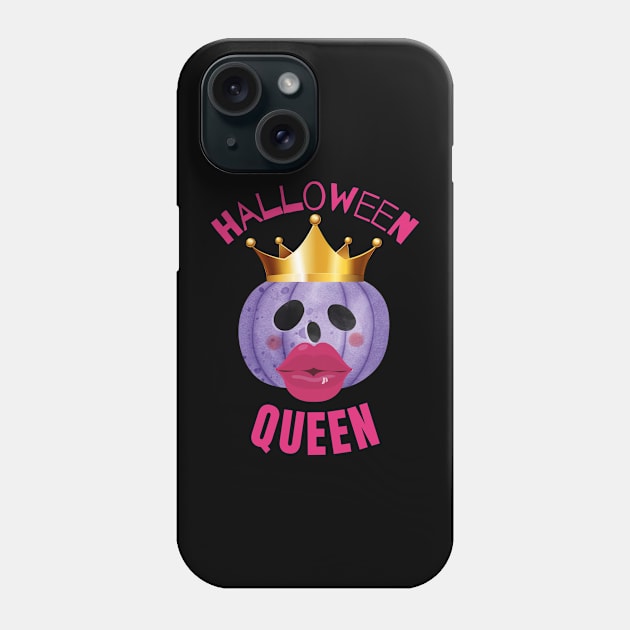 HALLOWEEN QUEEN - Funny Halloween Pumpkin Head | Halloween Costume Phone Case by Cosmic Story Designer