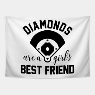 Diamonds Girl Best Friend Tapestry