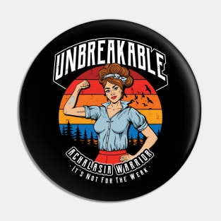 Unbreakable Achalasia Warrior Pin