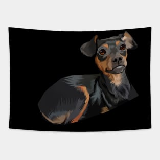 dog vector Tapestry