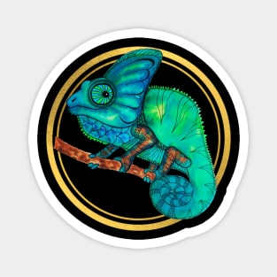 Watercolor chameleon Magnet