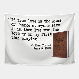 Julian Torres Journal Quote Tapestry