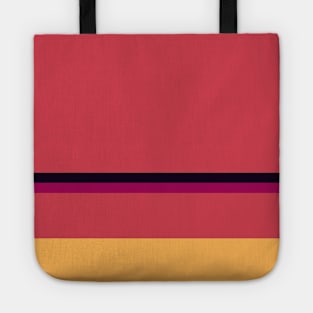 A pleasant incorporation of Licorice, Jazzberry Jam, Brick Red, Dark Peach and Butterscotch stripes. Tote