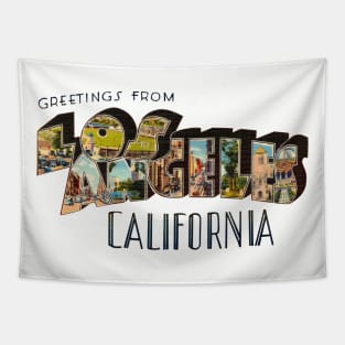 Greetings from Los Angeles California Tapestry