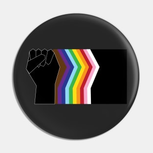 Rainbow Pride Power Flag Pin