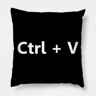 woman ctrl + v Pillow