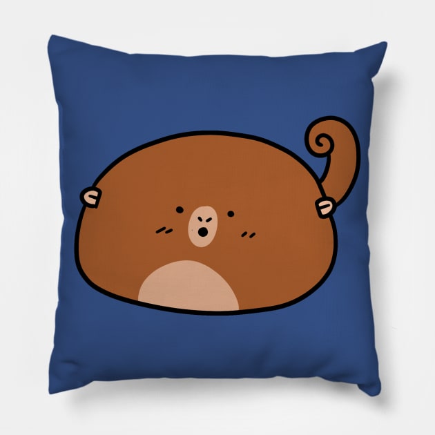 Monkey Blob Pillow by saradaboru