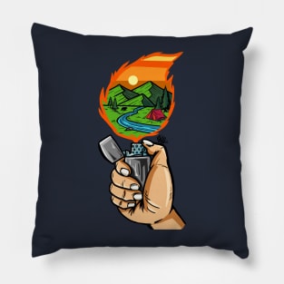 Fire Camping Pillow