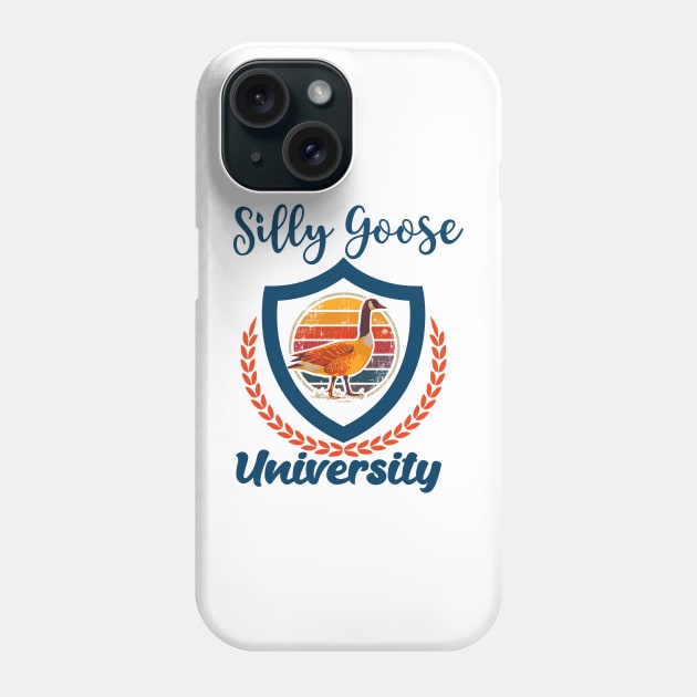 SILLY GOOSE UNIVERSITY TREND POPULAR RETRO MEME Phone Case by HomeCoquette