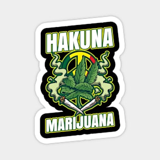 Hakuna Marijuana Funny Weed Smoking Pothead THC Magnet