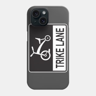 Trike (Tricycle) Lane Bike MUTCD Sign Hipster Design Phone Case