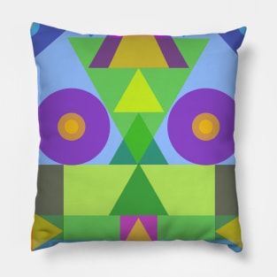 Afric colors in geometric symbols Pillow