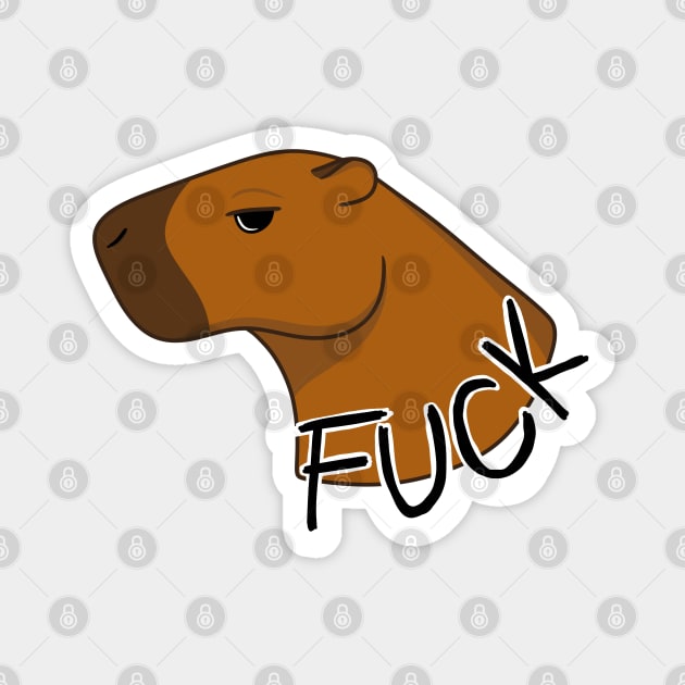Capybara F*ck Magnet by DeguArts