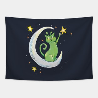 Alien Cat Tapestry