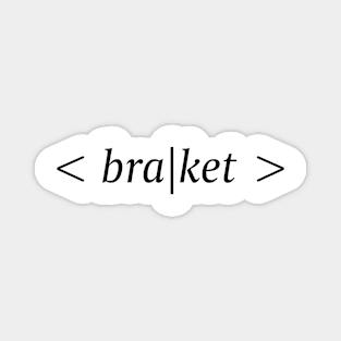 Braket, bra ket, quantum mechanics and physics Magnet