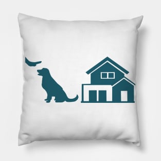 Stay Home (illustrated) Pillow