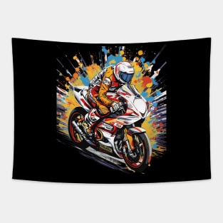 Motor Biker Tapestry