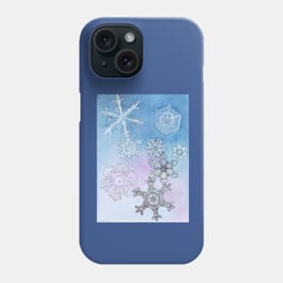 Snowflakes Watercolor Phone Case