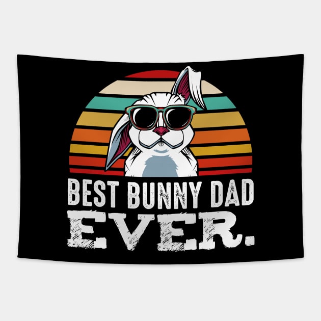 Best Bunny Dad Ever - Floppy Eared Father's Day Tapestry by Lumio Gifts