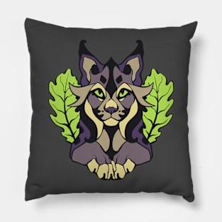 Lavender Lynx Pillow