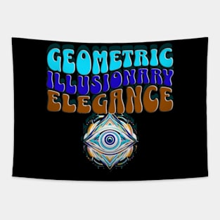 geometric illusinary elegance Tapestry