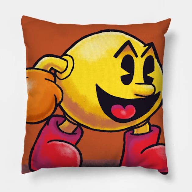 PAC-MAN {Paper Jam} Pillow by Mast3r_Rainb0w