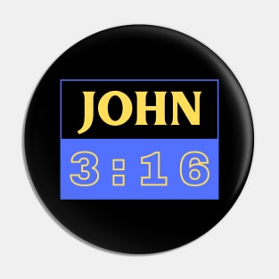 Bible Verse John 3:16 | Christian Pin